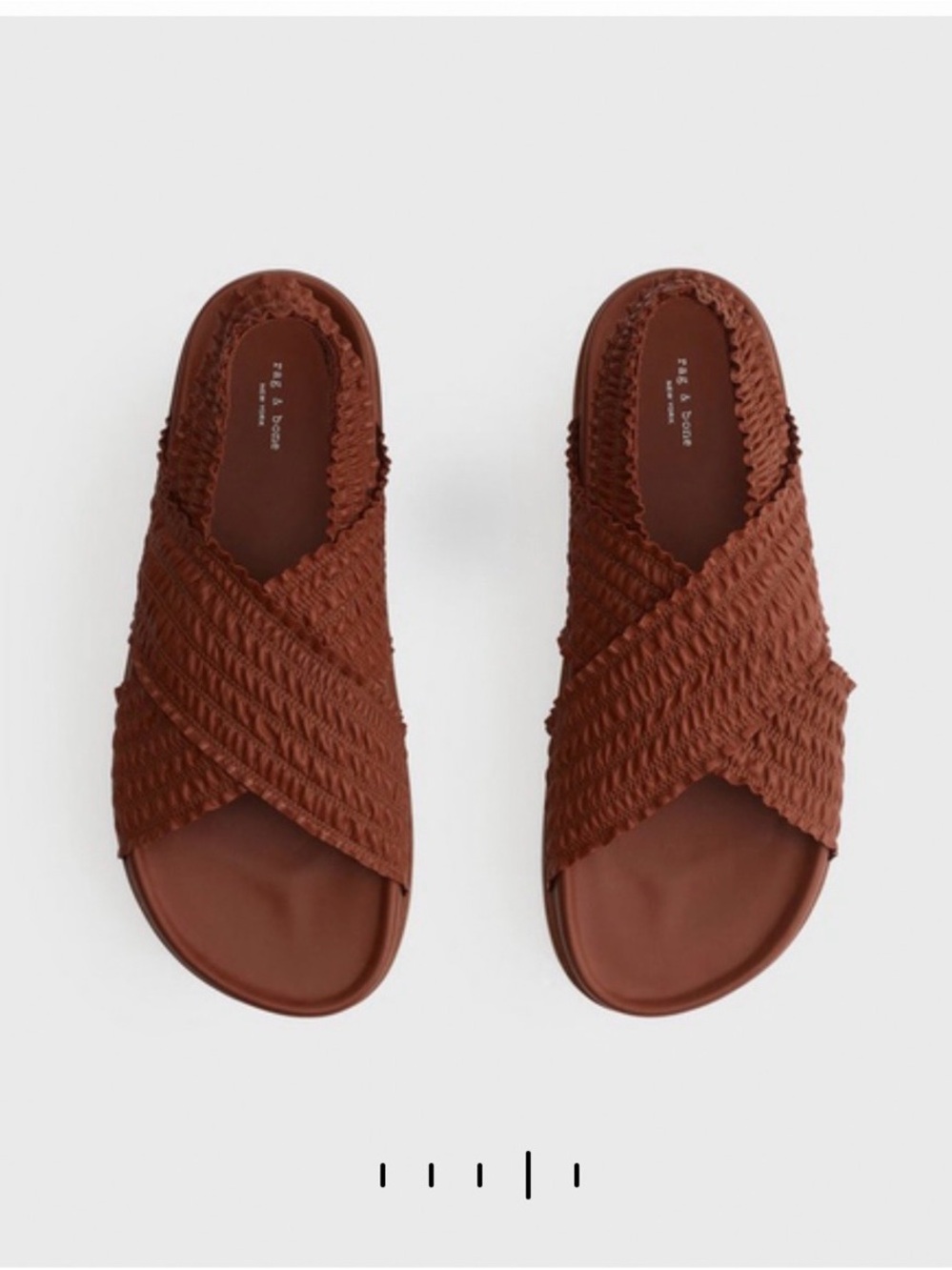 NWOB rag & bone Bailey Leather Cross-Strap Sandals
